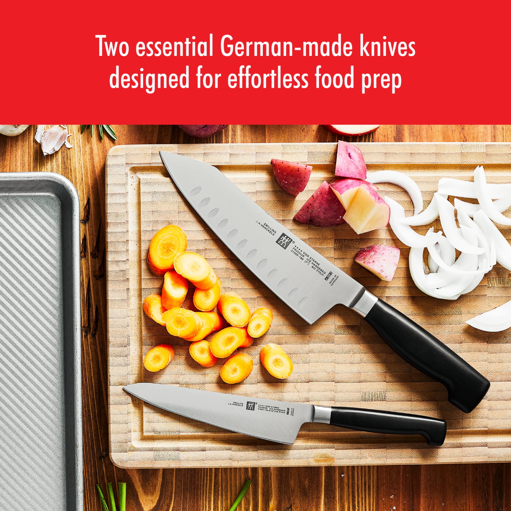 ZWILLING Four Star Rock & Chop 2-pc Knife Set
