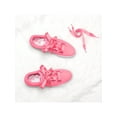 thumbnail image 4 of Women's Extra Wide Shoestrings Flat Satin Ribbon Shoelaces for Sneakers 2 Pairs Peach Red 180cm/70.9", 4 of 4