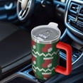 thumbnail image 6 of Christmas 40oz Tumbler– Stainless Steel Insulated Tumbler with Handle and Straw, Large Capacity Travel Cup for Hot & Cold Drinks, 6 of 7