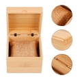 thumbnail image 3 of CIMAXIC Wooden Watch Box Sturdy Watch Storage Organizer Simple Bracelet Storage Box,4.02"X3.94"X3.54", 3 of 4