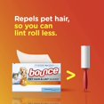 thumbnail image 3 of Bouce Pet Hair and Lint Guard Mega Dryer Sheets for Laundry, Fabric Softener with 3X Pet Hair Fighters, Unscented, Hypoallergenic, 120 Count, 3 of 5