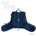 Milliard Navy Blue Reading Pillow, Shredded Memory Foam, Great Backrest