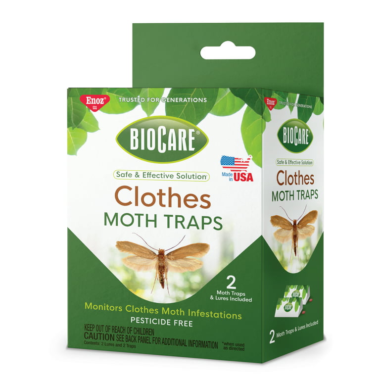  Powerful Moth Traps for Clothes Moths, Including Refills for 9  Months Protection!