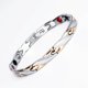 thumbnail image 2 of Joyería de mano pulsera de acero inoxidable imán masculino joyería de acero de titanio Irfora Acero negro, 2 of 3