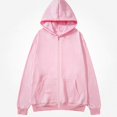 thumbnail image 2 of Babcutegg Mens Full Zip Hoodie Loose Fit Long Sleeve Casual Hooded Sweatshirt with Pockets Size M, 2 of 7
