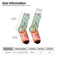thumbnail image 2 of Bingfone Floating Colorful Cereal Print Compression Socks for Women and Men Long Socks for Running Athletic Cycling Nurse, 2 of 6