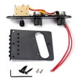 thumbnail image 4 of Tallado De Metal Conjunto De Ranuras De Pastilla De Puente De Silla De Para Los Reemplazos De Guitarra De Fernsehsender, Negro, 4 of 6