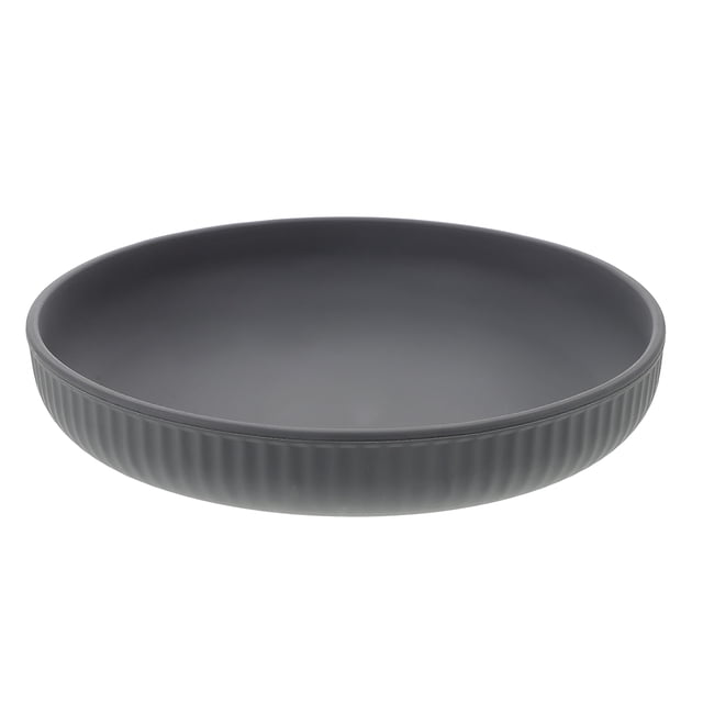 Silicone Food Plate Leakproof Plate with Suction Cup Nonskid Food Plate Elderly Patients Food Plate Stable Silicone Plate Elderly Feeding Plate Multi-use Food Plate