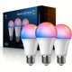 thumbnail image 1 of Luz de bombilla de bola de sincronización de memoria inteligente WiFi + BT con ajuste de color de atenuación y control remoto: disfrute de la música y el control de voz con Alexa, 1 of 4