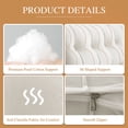 thumbnail image 3 of Lovote Headboard Pillow Wedge Pillow Bed Gap Filler Body Positioner Backrest Reading Bolster - Premium Chenille Fabric, Pearl Cotton Filling, Removable Cover (47" x 17.7" x 5.9", White), 3 of 8