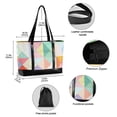 thumbnail image 2 of FORMRS Canvas Laptop Tote Bag for Women with 15.6" Computer Compartments Shoulder Handbag, Abstract Geometric, 2 of 7