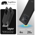 thumbnail image 3 of TUDIA MergeGrip Oneplus 10T Case Dual Layer Heavy Duty Phone Case - Matte Black, 3 of 7