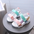 thumbnail image 2 of THJRPQJFD Toddler Girl White Sandals Girl Sandals Size 2 Girls Jelly Sandals Shoes for Toddler Girls Big Kids Shoes Girls Gold Shoes, White 2.5-3 Years, 2 of 8