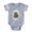 Heather Grey, variant on CafePress - Photo Vignette Abyssinian2 - Cute Infant Baby Football Bodysuit