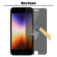 thumbnail image 3 of UZWZW 4 Pack Privacy Screen Protector Tempered Glass for iPhone SE 3 (2022) / SE 2 (2020) 4.7 inch, 3 of 7