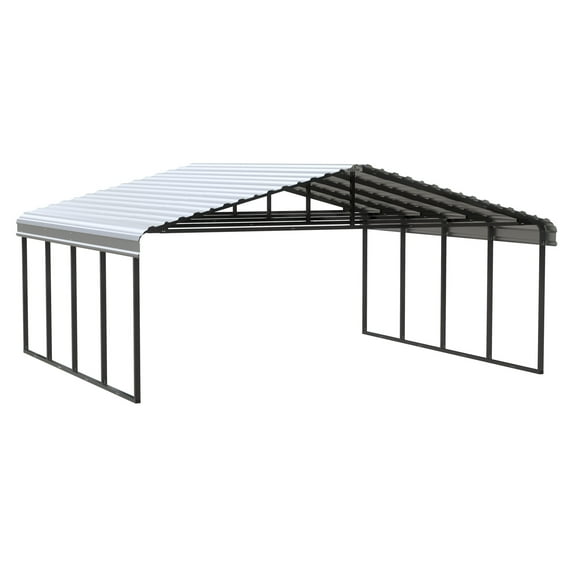 Arrow 20 x 20 x 9 ft Eggshell Carport