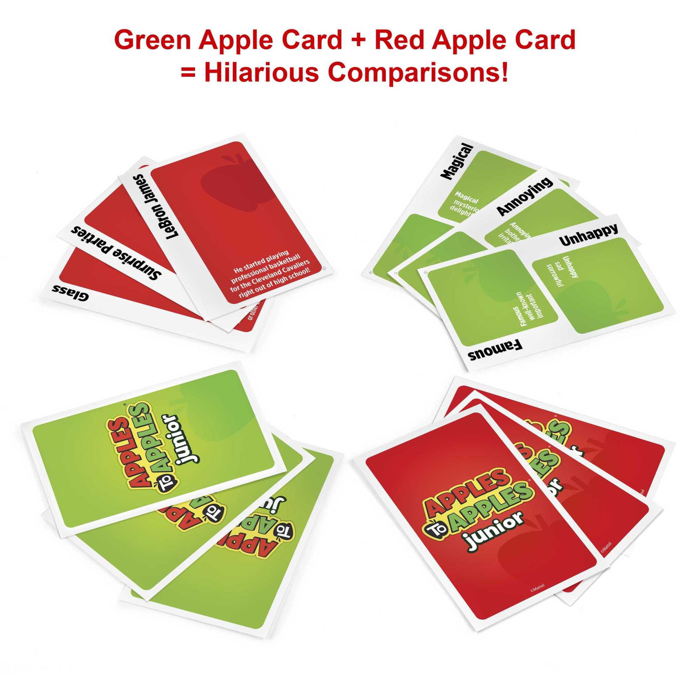 Apples to Apples Junior Kids Game, Card Game for Family Night with Kid-Friendly Words