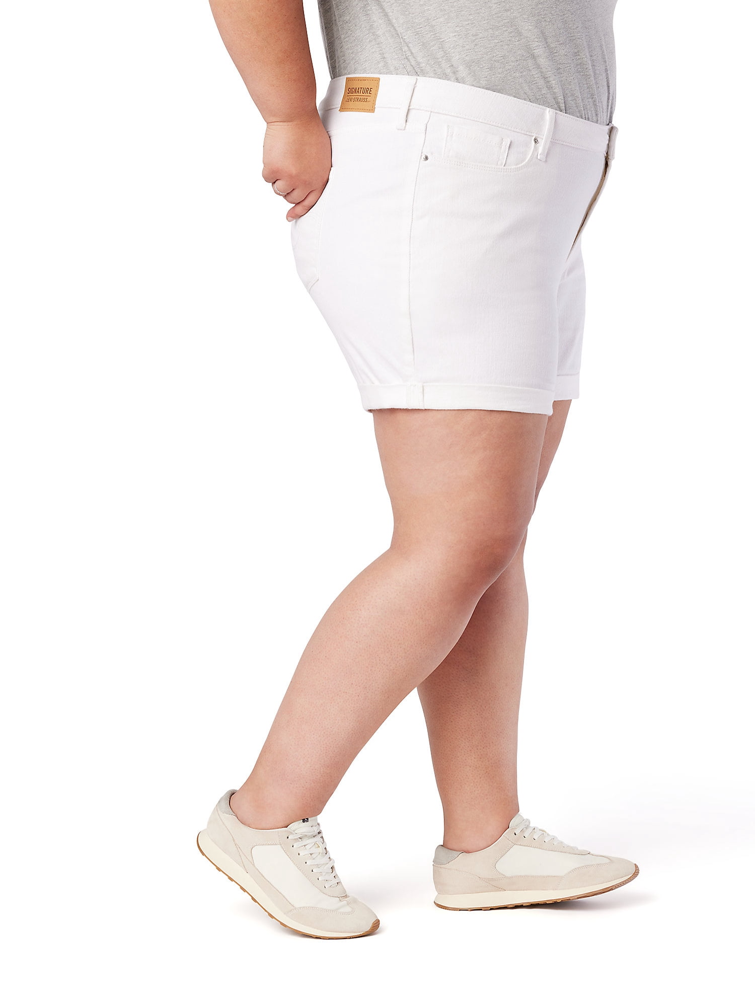 Levi Strauss Signature Women's and Women's Plus Mid Rise 5" Shorts, Sizes 2-18