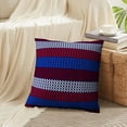 thumbnail image 4 of LALILO Throw Pillow Covers Red White And Blue Diamond And Chevron Cushion Cover 18" x 18", 3866 Pack, 4 of 6