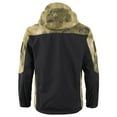 thumbnail image 3 of Kixjoy Winter Jackets for Men Long Sleeve Waterproof Hooded Jacket Big and Tall Zip Up Fall Coat Outdoor Camo Warm Windbreaker Jackets for Men with Pockets, Dark Green 3XL, 3 of 3