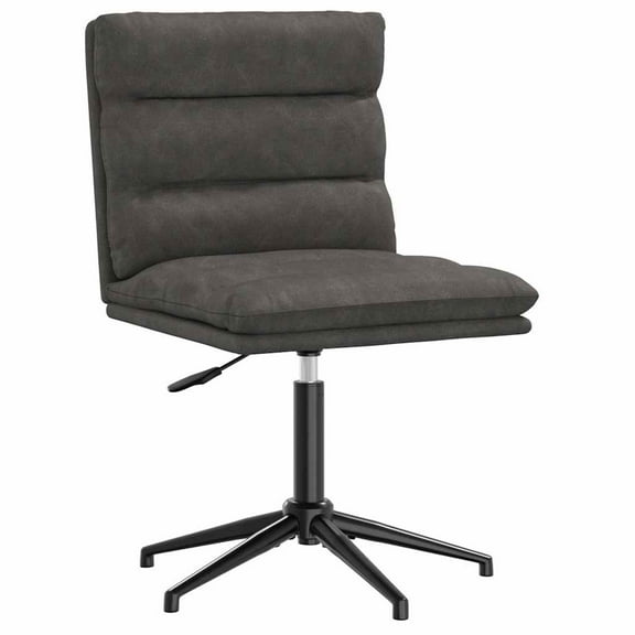 vidaXL Dining Chair Black Faux leather, plywood, metal Standard