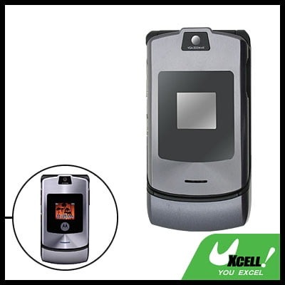 Verizon Housing - Hard Housing Case Faceplate for Motorola V3i Gray