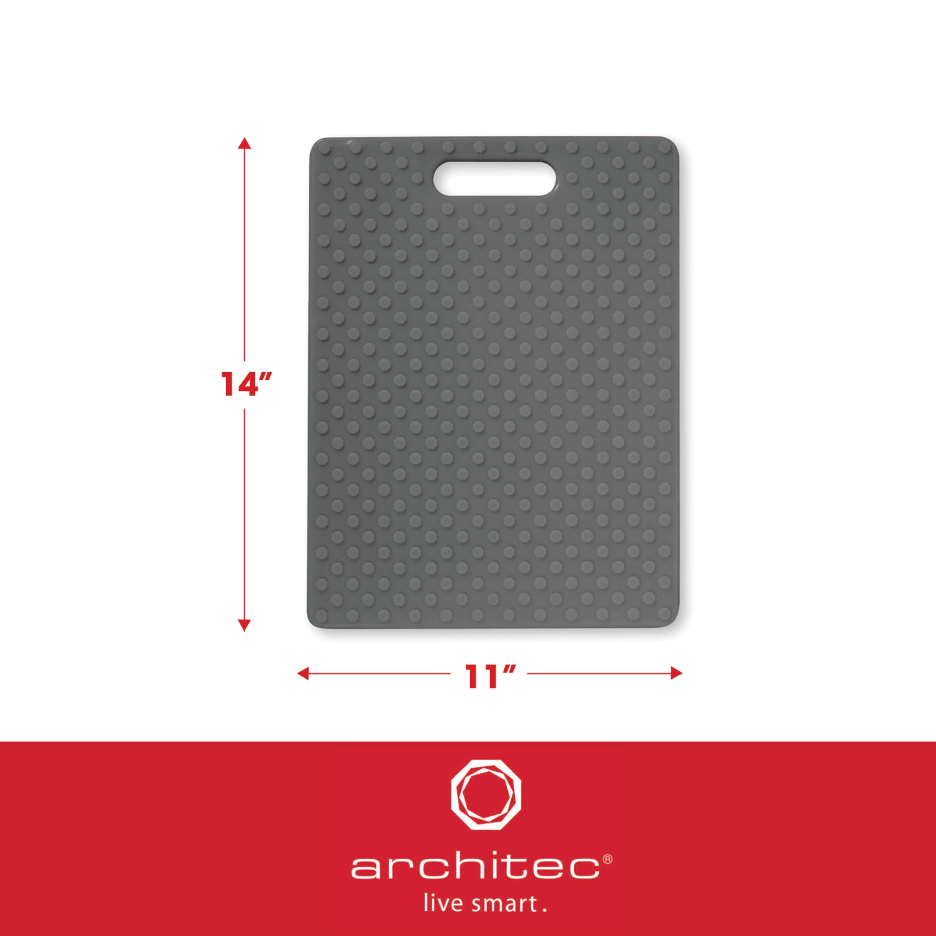 ボード Gray - GRAY BOARD CUBX114 Architec Cutting Board, Poly-Gripper 11X14 Gray - Walmart.com