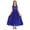 Sapphire Bue, variant on IDOPIP Flower Girl Floral Lace Maxi Princess Dresses Wedding Bridesmaid Party Communion Gown