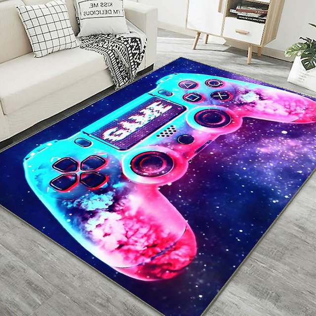 Tapis de Console de Jeu Poignée 3d Dessin Animé E-sports Tapis de Chambre