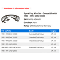 thumbnail image 2 of Spark Plug Wire Set - Compatible with 1988 - 1993 GMC K2500 1989 1990 1991 1992, 2 of 2