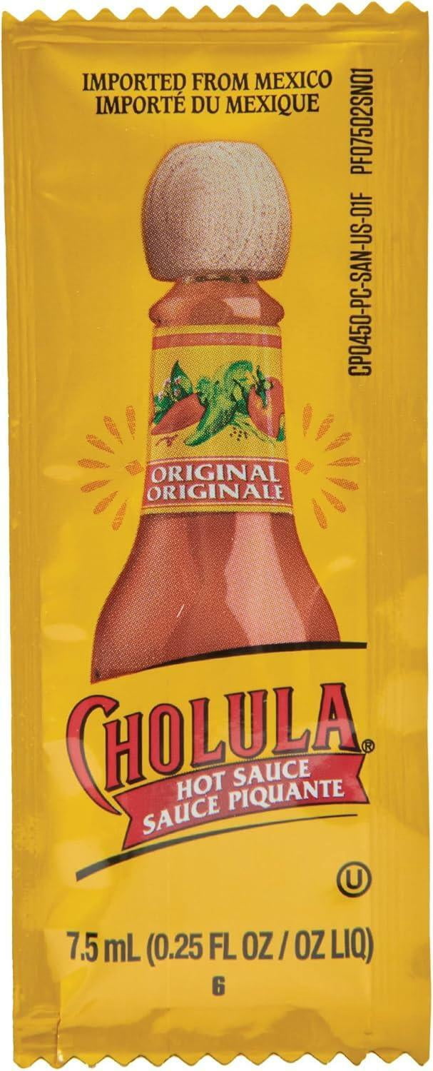 Cholula 0.25 fl. oz. Original Hot Sauce Portion Packet - 200/Case