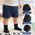thumbnail image 5 of Baby Toddler Socks with Grip- 9 Pairs Anti-Skid Infant Socks for Crawling Walking Playing Non Slip Kids Boys Socks(02 Black,6-12 Months), 5 of 6