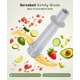 thumbnail image 3 of Uprube Food Processor & Chopper with Serrated Titanium Blade, Easy to Clean, Pure Copper Motor, Overheat Protection, 3 of 9