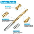thumbnail image 4 of Uxcell 1pcs 5/16-24 UNF Straight Flute Thread Tap 1pcs 6.9mm Drill Bit Ti-Coated Set, 4 of 7