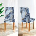 thumbnail image 3 of Yayeee 4 Pack Dining Chair Covers Stretch Parson Chairs Slipcovers Seat Protector, Abstract Marble Pattern, 3 of 6