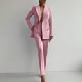 thumbnail image 3 of STETMN Women's Business Office Suits Dressy Button Blazer Pant Casual Work 2 Piece Outfits, 3 of 4