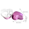 thumbnail image 5 of Clearance! Heart Shaped Cake Pans with Lids, Yoaney 5Pc Valentine's Day Baking Cake Cup Couple Diy Heart Shaped Cake Cup with Lid, Hot Pink, 5 of 9