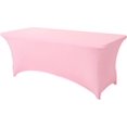 thumbnail image 1 of GHSDFBB -6 ft Spandex Table Cover Fitted Rectangular Tablecloth Stretchable Fabric Lycra Tablecloth Wrinkle-Free for Party Dj Tradeshows Banquet Weddings Cocktail, 1 of 7
