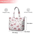 thumbnail image 4 of Pink Dinosaur and Bird Pattern Travel Tote Bags for Women Carry On,Large Weekender Bags for Women Travel,Multi Functional Duffle Bag for Work,Shopping,Sports, 4 of 5