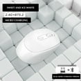 thumbnail image 2 of UHUYA Wireless Mouse Silent Wireless Mouse Rechargeable Dual Mode Bluetooth Mouse Gift Computer Office White, 2 of 2