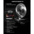 thumbnail image 4 of R1 Concepts Front Brakes and Rotors Kit |Front Brake Pads| Brake Rotors and Pads| Super Duty Brake Pads and Rotors|fits 2002-2006 Dodge Durango, Ram 1500, 4 of 5