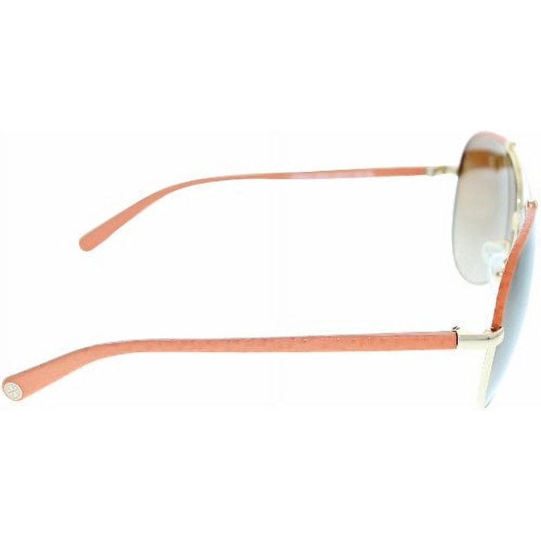 Tory Burch Orange/Gold Sunglasses Sunglasses Tory Burch TY 6021 Q 396/13 Orange Gold - Walmart.com main image 4