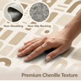 thumbnail image 6 of ODIKA 9'x12' Tan Natural Geometric Wave Design Washable Area Rug Modern Abstract Sisal Pattern Low Pile, Flatwoven, for Great Room, Indoor Concept, Large Living, 6 of 7