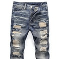 thumbnail image 4 of Hotiary Boys' Destroyed Straight Fit Jean Denim Pants Ripped Distressed Washed Casual Pants for 5-13 Years Kids Teen, 4 of 9