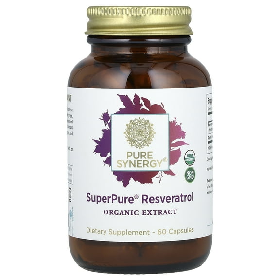 Pure Synergy SuperPure® Resveratrol, 60 Capsules