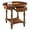 Caramel Brown, variant on LEEMTORIG Oval Round End Table with Drawer, 2-Tier Solid Wood End Tables, Victorian Antique Nightstand Bedside Table for Bedroom Office Living Room, 28" W x 22" D x 24.2" H, Dark Walnut CJZ-2233-DC