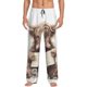 thumbnail image 1 of Balery Relaxed Cute Cow Reading Pantalones de pijama para hombre, pijama ultraligero, pantalón de descanso-X-Large, 1 of 6