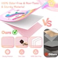 thumbnail image 3 of Organizador de almacenamiento de juguetes Mabahoo extra grande con tapas, 100 L, color rosa, 3 of 7