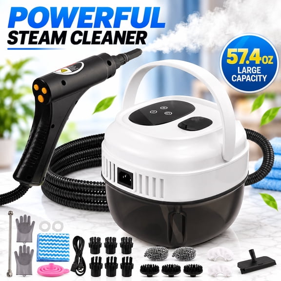 Steam Cleaner Handheld for Home Use DEWEL Steamer for Cleaning with 19 Accessories White Cleaners Powerful Hot Water Cleaning Fast
