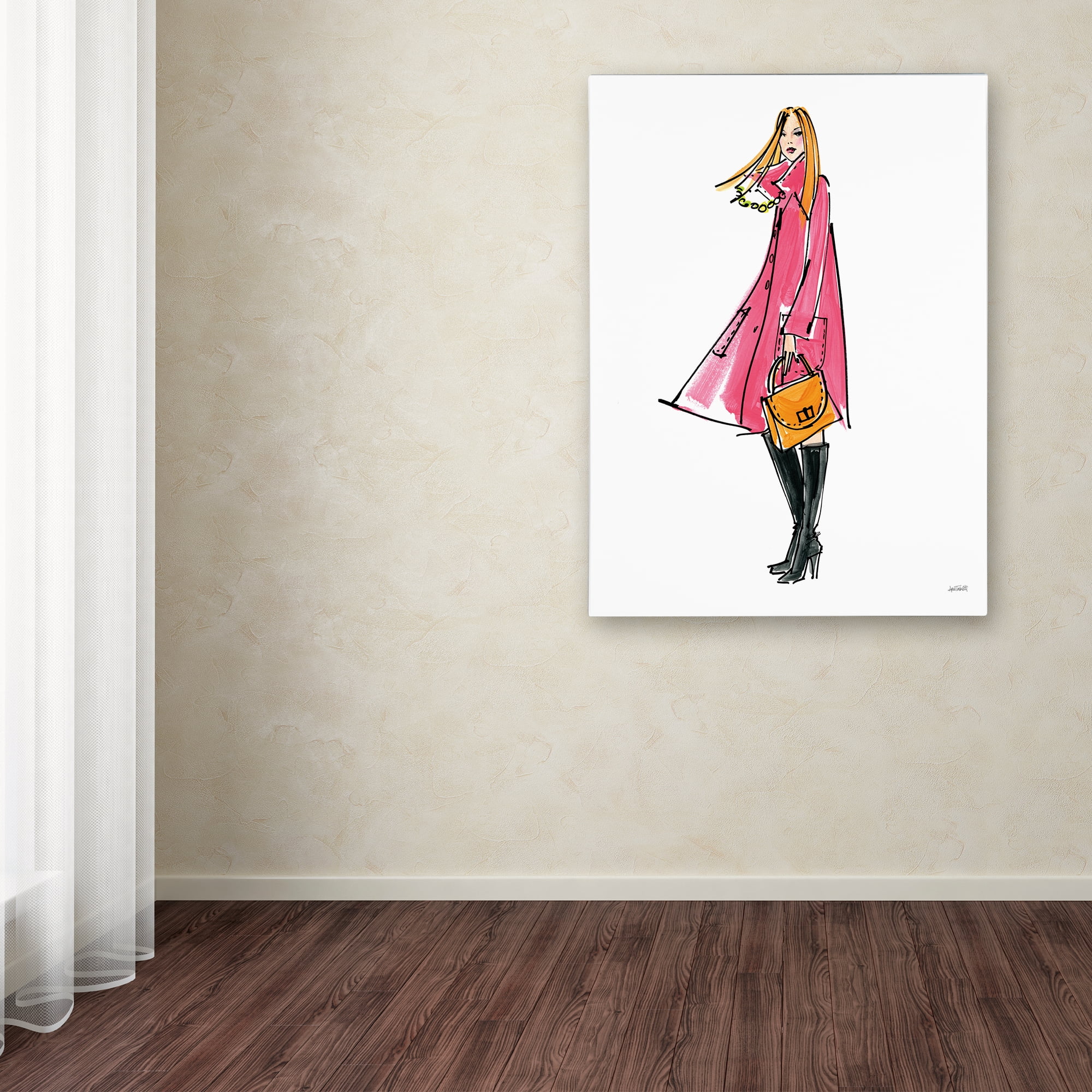 Trademark Fine Art 'Colorful Fashion III' Canvas Art by Anne Tavoletti